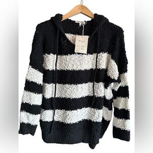 Hooded Miracle Sweater Popcorn Knit Size M/L